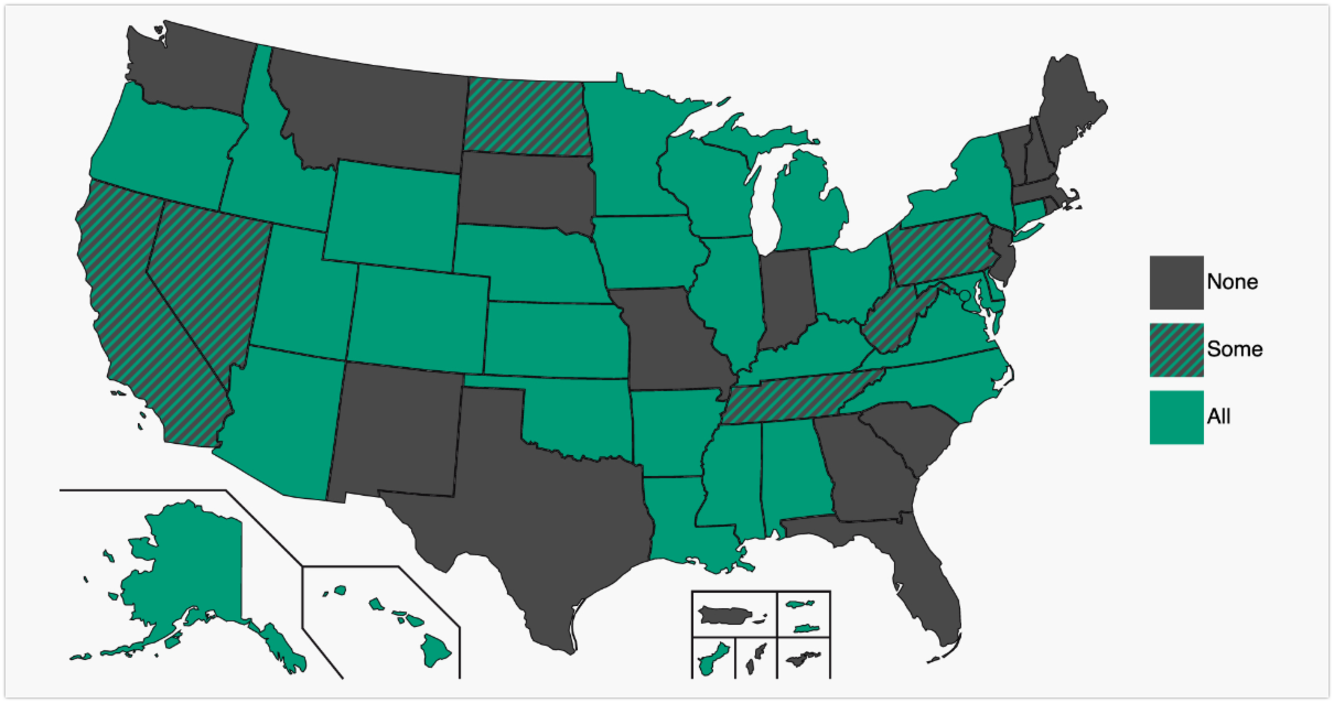 A map of the united states.